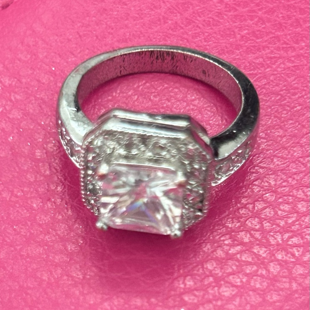 Square Engagement Ring size 7 1/2
